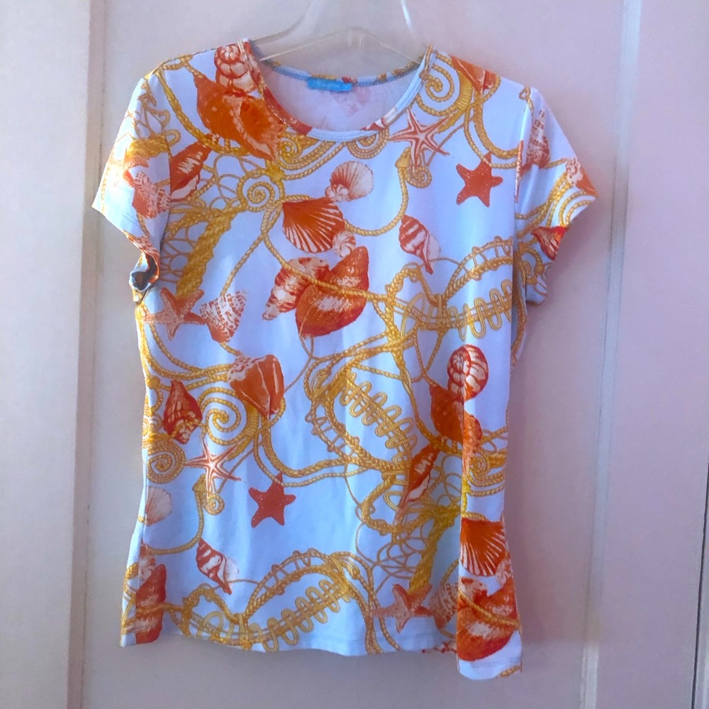J McLaughlin Womens Medium short sleeved top